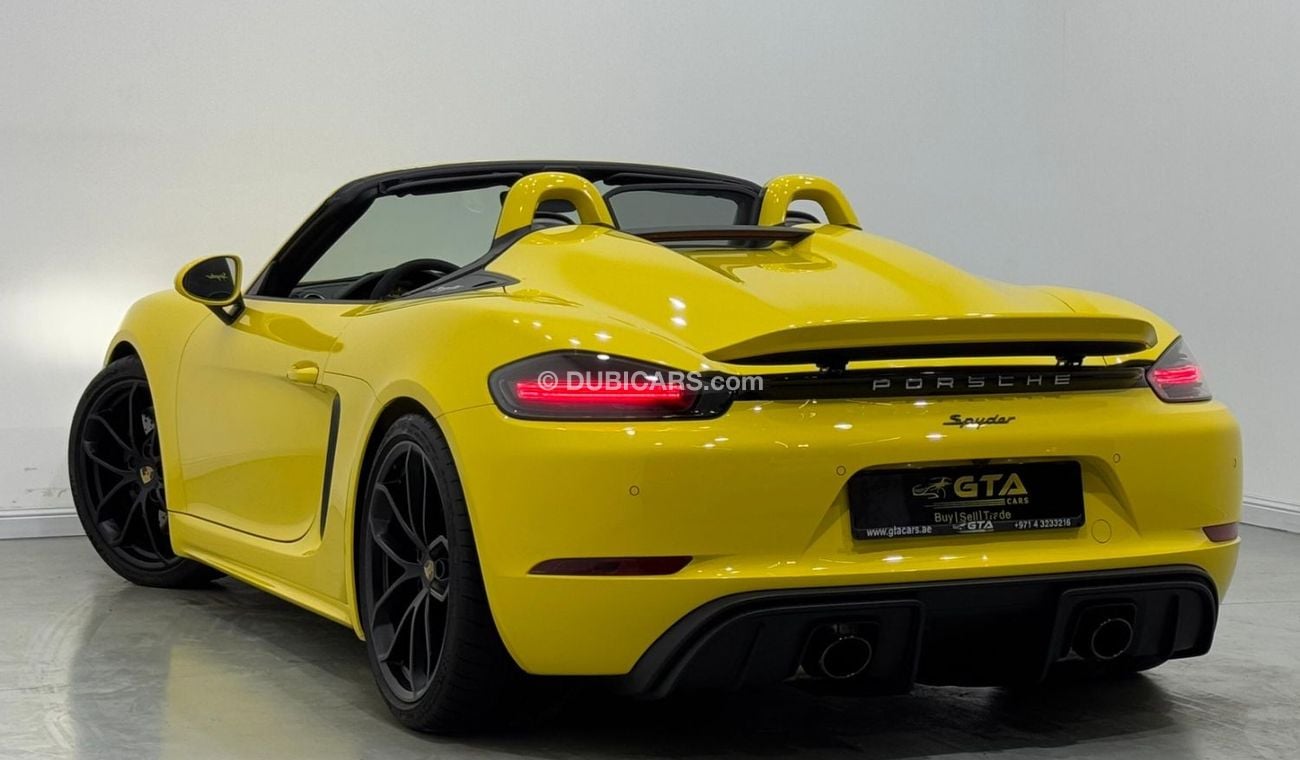 Porsche 718 Spyder RS 2023 Porsche 718 Spyder Cabriolet, March 28 Porsche Warranty, Full Porsche Service History, GCC