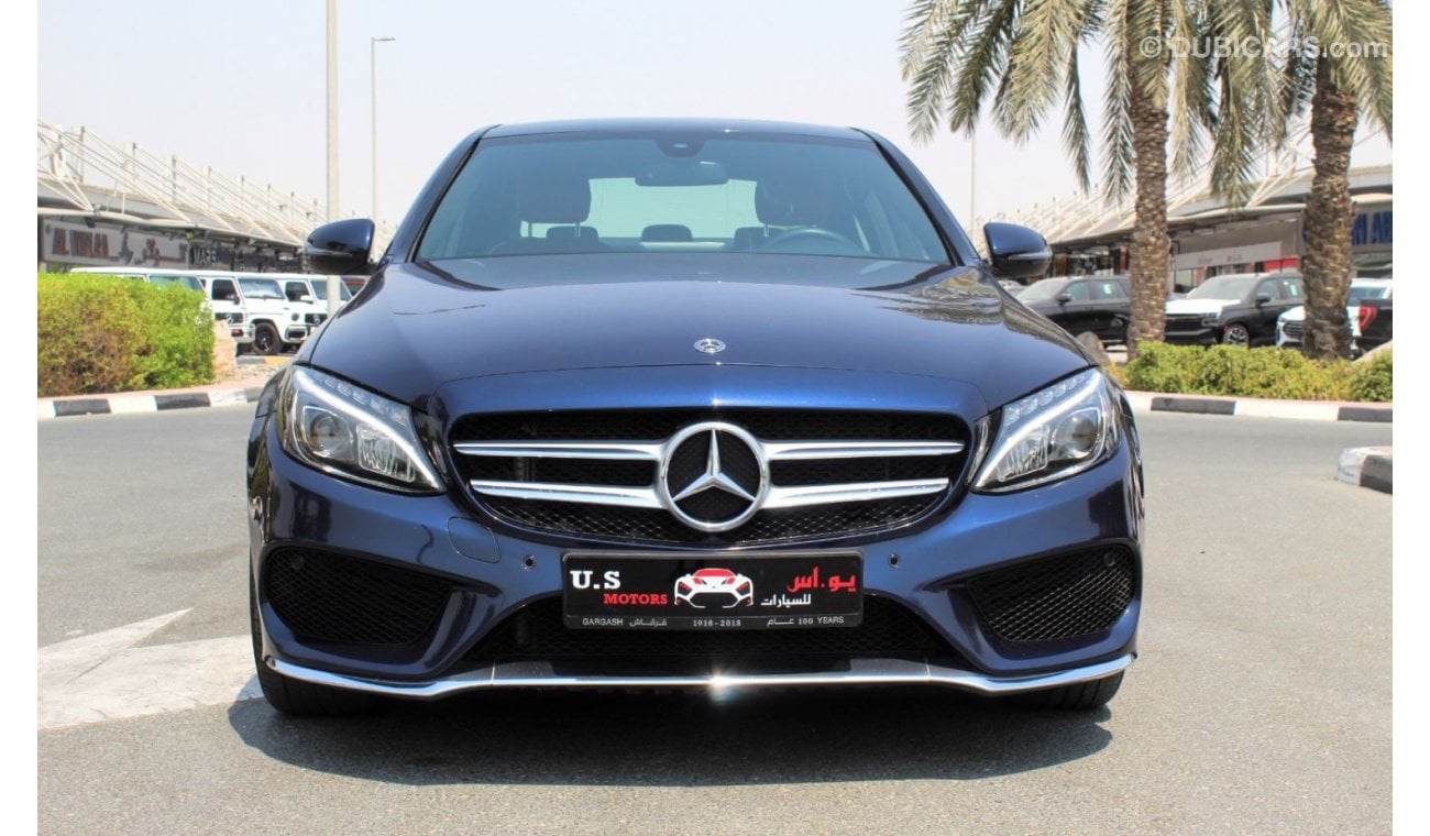 Mercedes-Benz C200 AMG Pack MERCEDES C200 AMG FULL OPTION 2018 GCC GARGASH LOW MILEAGE SINGLE OWNER IN MINT CONDITION