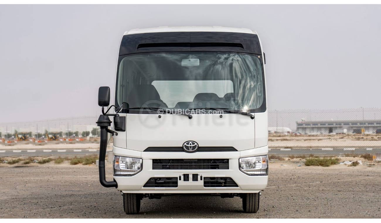 Toyota Coaster 2.7L PETROL 30-SEATER: WITH MANUAL AC, SNORKEL, AND ABS