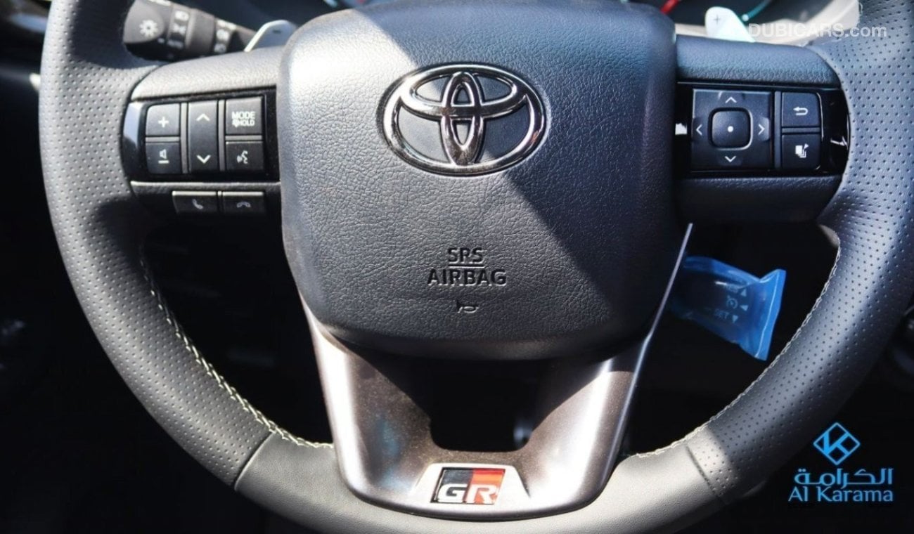 Toyota Hilux 2024 TOYOTA HILUX 2.8L D-4D GR Sport 4WD  Full Option, Black Top GCC Saudi  Interior: 4 Door 5 Seate