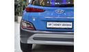 Hyundai Kona EXCELLENT DEAL for our Hyundai Kona 2.0L ( 2023 Model ) in Blue Color GCC Specs