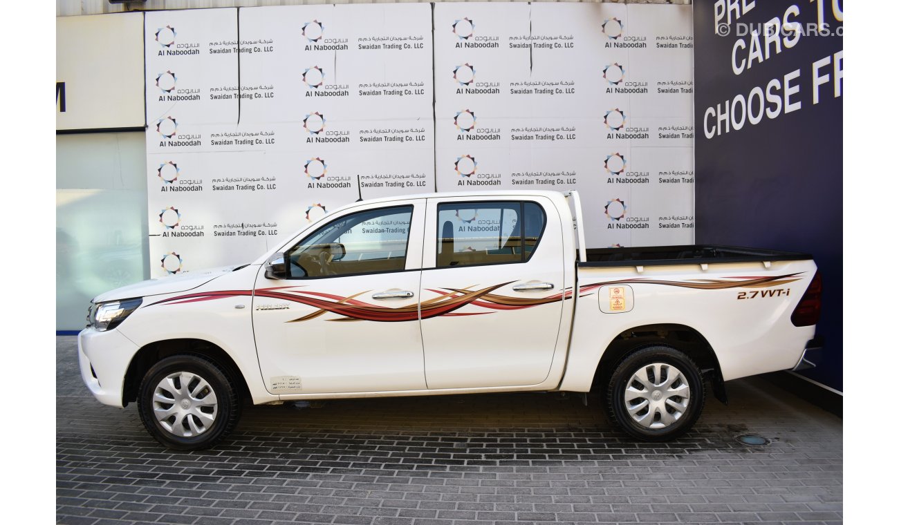 Toyota Hilux AED 1279 PM | 2.7L MT GL DC GCC DEALER WARRANTY