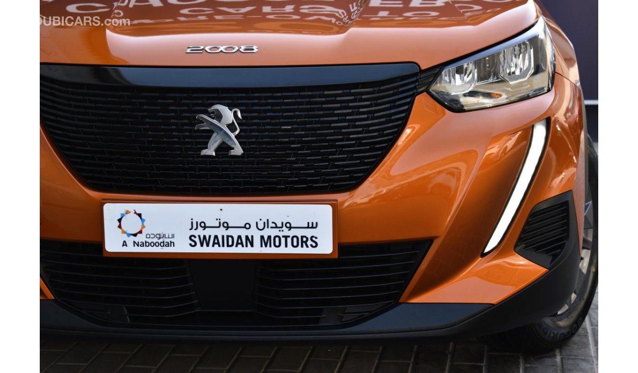 Peugeot 2008 AED 999 PM | ACTIVE 1.2L TC AT GCC MANUFACTURER WARRANTY 2028 OR 100K KM