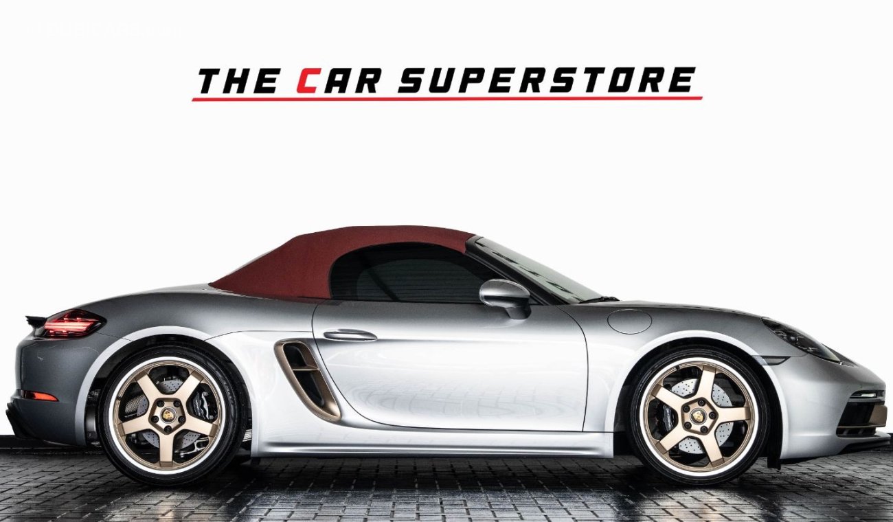 بورش بوكستر 2022-PORSCHE BOXSTER-25 YEARS ANNIVERSARY EDITION-GCC-SPECIAL CAR-AL NABOODA WARRANTY TILL 2026