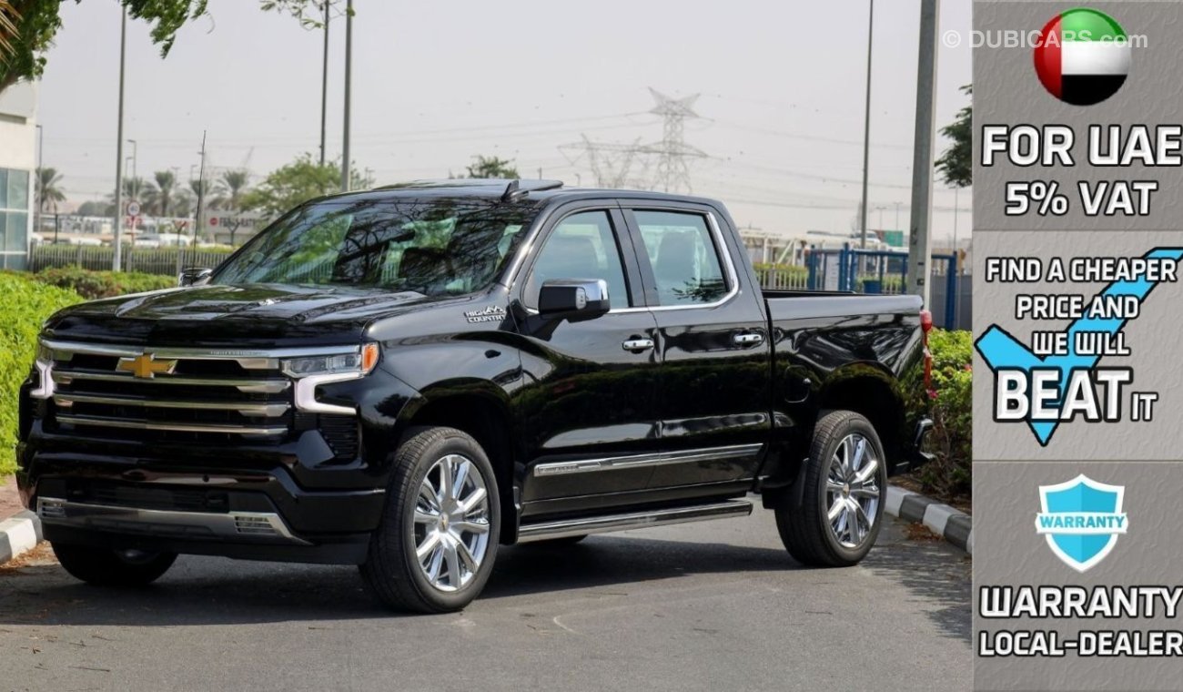 Chevrolet Silverado High Country V8 6.2L 4X4 , 2023 GCC , 0km , With 3 Years or 100K Km Warranty