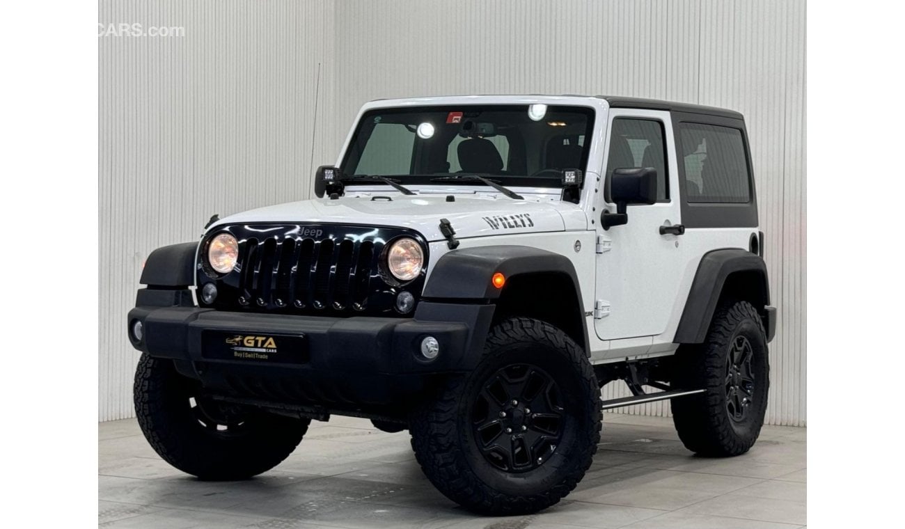 Jeep Wrangler 2018 Jeep Wrangler JK Willys Sport, 1 Year Unlimited KM Warranty, Service History, GCC