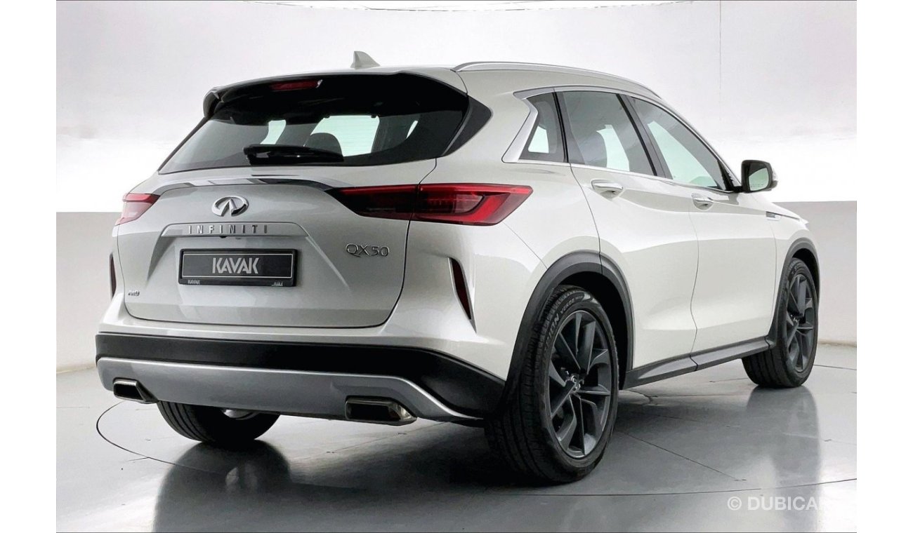 Infiniti QX50 Luxe Sensory Proassist | 1 year free warranty | 1.99% financing rate | Flood Free