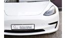 تسلا موديل 3 AED 1879 PM MODEL 3 RWD AT GCC MANUFACTURER WARRANTY 2026 OR 80K KM