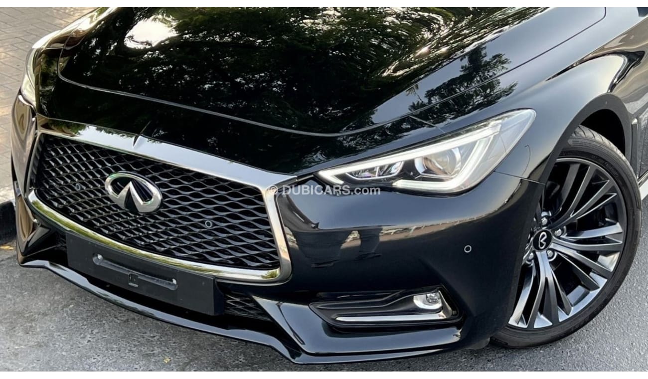 Infiniti Q60 Coupe Luxury Black Edition GCC Specs 3.0L Twin Turbo 6 Cylinders