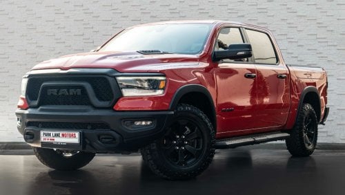 RAM 1500 AED 3,460 PM • RAM 1500 REBEL LUXURY 5.7L HEMI® V8 • ONLY 13,000 KMS • DODGE WARRANTY + SERVICE PLAN