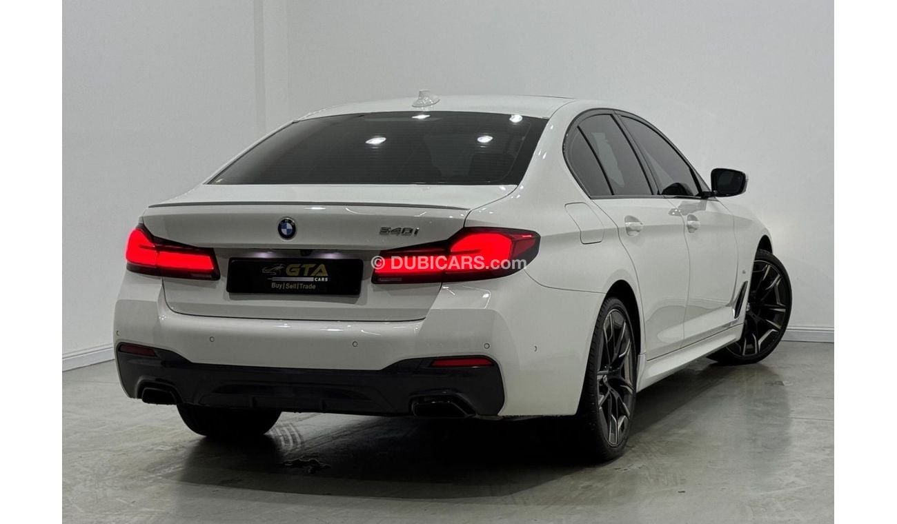 بي أم دبليو 540i M Sport 3.0L 2021 BMW 540i M-Sport, Feb 2026 BMW Warranty + Service Pack, Low Kms, GCC