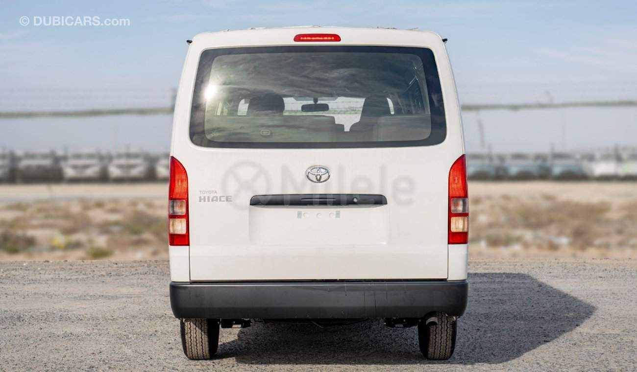 Toyota Hiace STD 2.7L PETROL 15-SEATER: DUAL AIRBAGS, FR+RR AC, VINYL SEATS