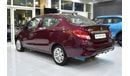 Mitsubishi Attrage EXCELLENT DEAL for our Mitsubishi Attrage ( 2021 Model ) in Burgundy Color GCC Specs