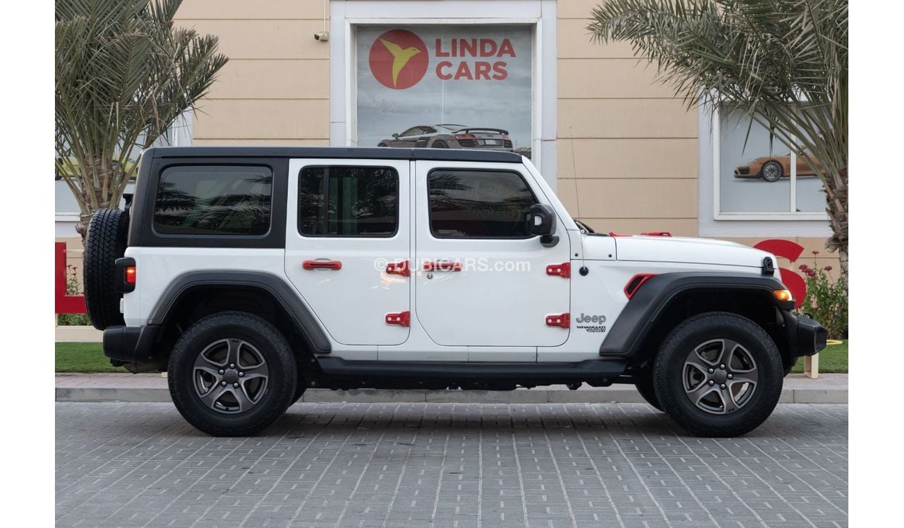 جيب رانجلر Unlimited Sport 3.6L A/T Jeep Wrangler Unlimited Sport 2018 GCC under Warranty with Flexible Down-Pa