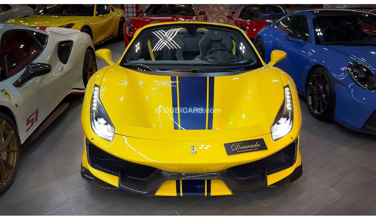 فيراري 488 Pista Spider | 2020 | Giallo Modena | Full Carbon Fiber | 720 HP