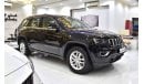 Jeep Grand Cherokee EXCELLENT DEAL for our Jeep Grand Cherokee Laredo 4x4 ( 2018 Model ) in Black Color GCC Specs