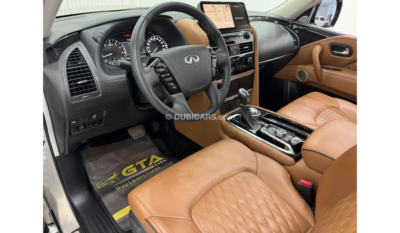 إنفينيتي QX80 Luxury 8st 5.6L 2022 Infiniti QX80 Luxury, 2027 Infiniti Warranty + Service Pack, Fully Loaded, 8 Se