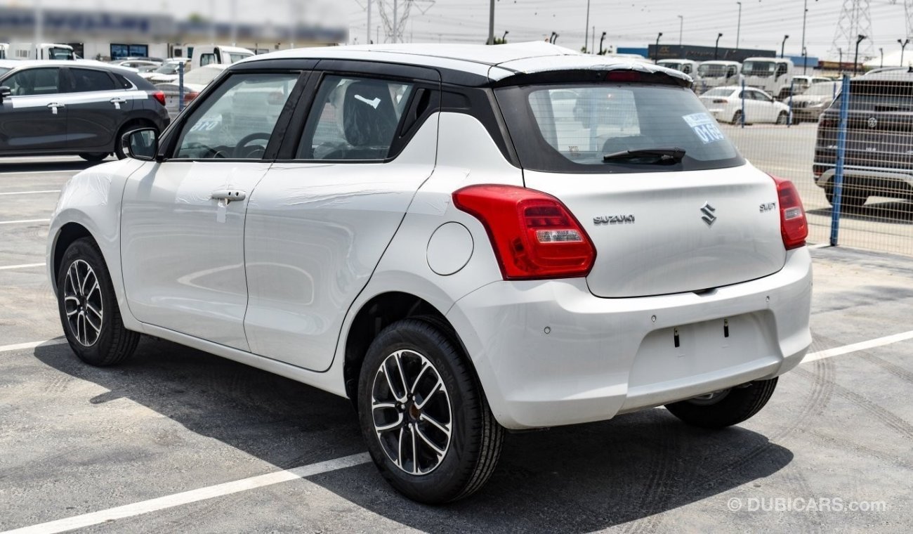 سوزوكي سويفت Suzuki Swift Dual Tone with Out Screen Camera 2024 Model White with Black Roof