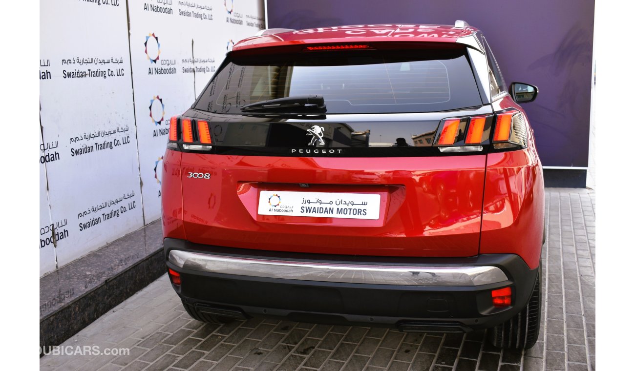 Peugeot 3008 AED 959 PM | 1.6L ACTIVE GCC AGENCY WARRANTY UP TO 2025 OR 100K KM