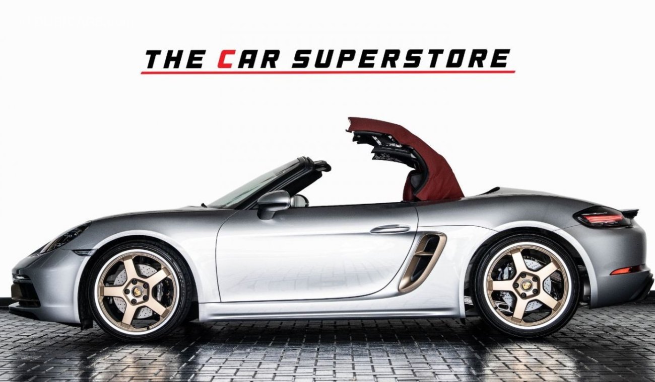 بورش بوكستر 2022-PORSCHE BOXSTER-25 YEARS ANNIVERSARY EDITION-GCC-SPECIAL CAR-AL NABOODA WARRANTY TILL 2026