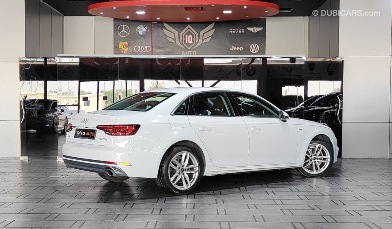 Audi A4 40 TFSI S-Line AED 1,200 P.M | 2018 AUDI A4 S-LINE 2.0L | UNDER WARRANTY | GCC | WITH SUNROOF