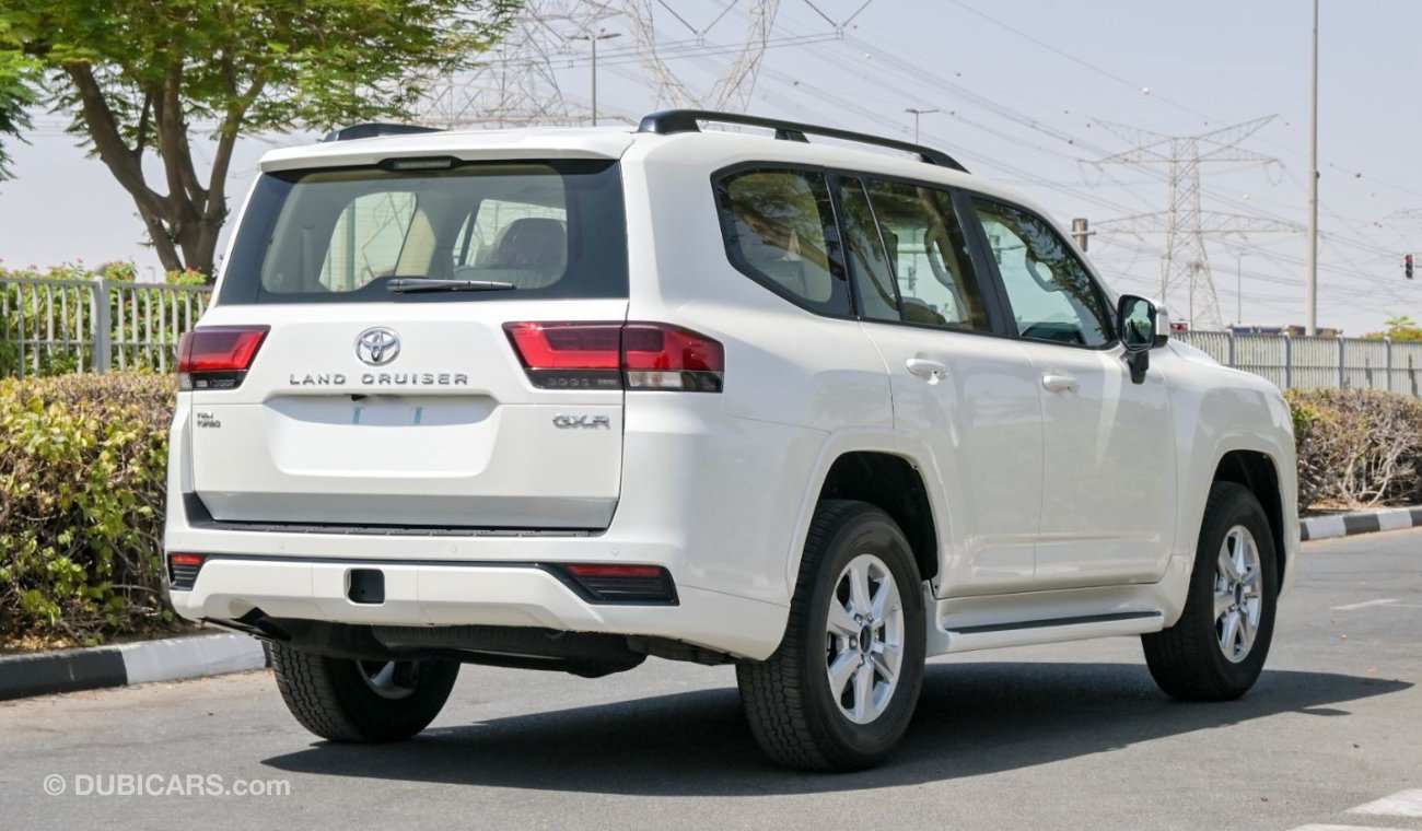 تويوتا لاند كروزر Toyota Land Cruiser GXR L2, 3.5L Sunroof Petrol - White - 2024 (Export)