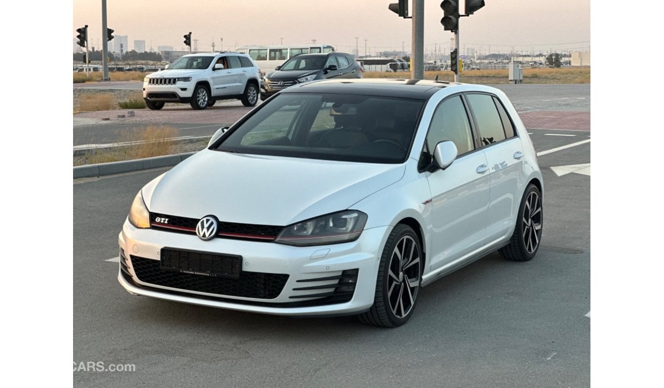 فولكس واجن جولف GTI موديل 2016 خليجي فل مواصفات بانوراما وكراسي جلد ومثبت سرعه وتحكم كهربي كأمل