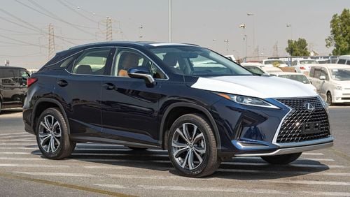 لكزس RX 350 3.5L PETROL - DARK BLUE: CARPLAY, MOONROOF, WIRELESS CHARGER