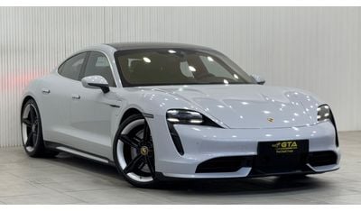 بورش تايكان Turbo (671 HP) 2021 Porsche Taycan Turbo, 2 Years Agency Warranty, Full Service History, GCC