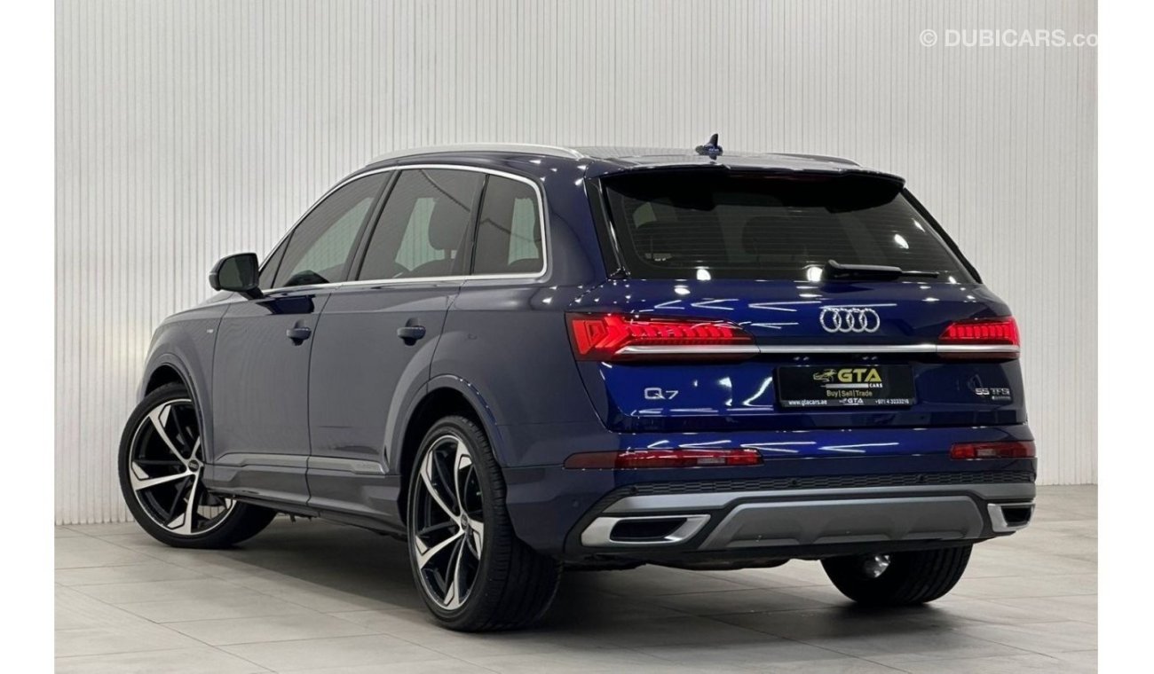 أودي Q7 55 TFSI quattro S-لاين 2021 Audi Q7 55TFSI S-Line Quattro, 2026 Audi Warranty + Service Pack, Full O