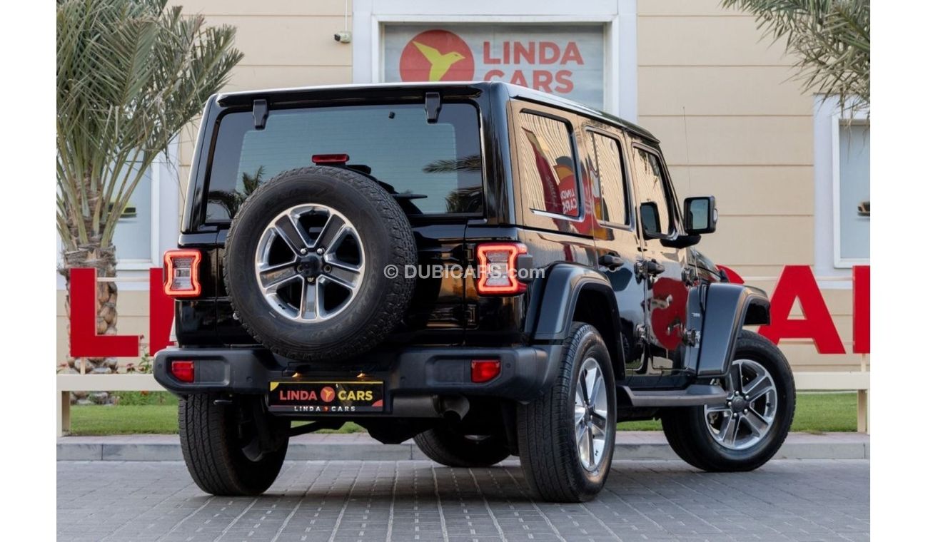 Jeep Wrangler Unlimited Sahara 3.6L Jeep Wrangler Unlimited Sahara 2019 GCC (LOWEST MILEAGE) under Warranty with F