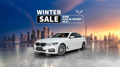 BMW 530i AED 1,800 P.M | 2017 BMW 530i M SPORT 2.0 L | UNDER WARRANTY | SUNROOF