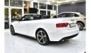 Audi A5 EXCELLENT DEAL for our Audi A5 35TFSi S-Line Convertible ( 2016 Model ) in White Color GCC Specs