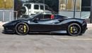 Ferrari F8 Spider 2020 - GCC - Under Warranty - 10,000 KMs only - Wrap in black/ Yellow Original