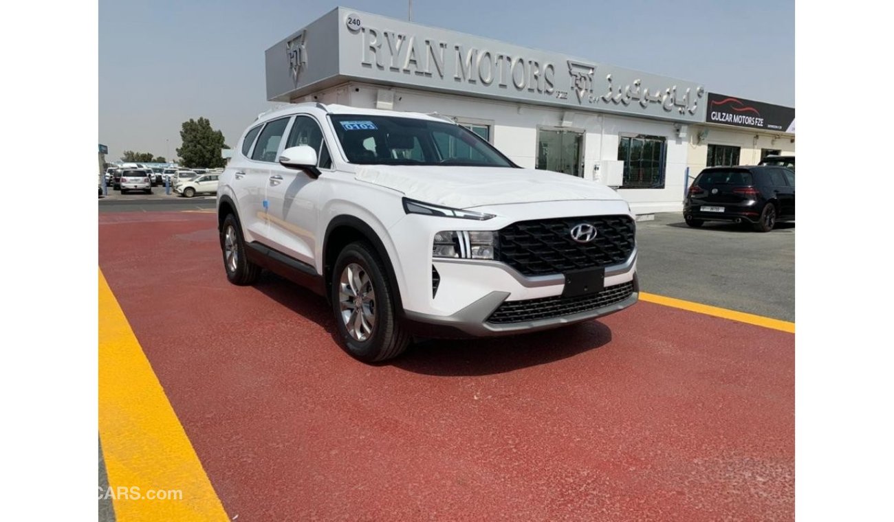 Hyundai Santa Fe HYUNDAI SANTAFE 3.5L, V6, NEW SHAPE, MODEL 2021 WHITE WITH BROWN INTERIOR, ONLY FOR EXPORT