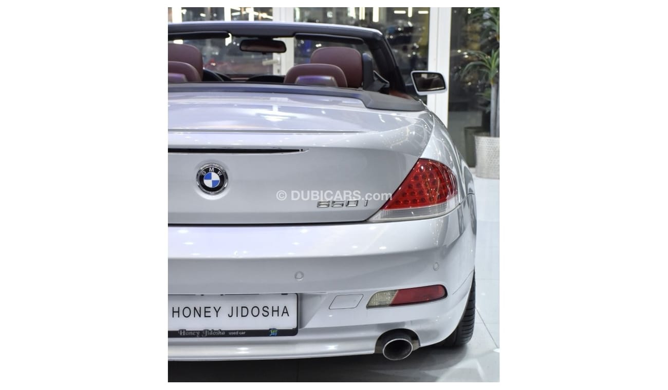 بي أم دبليو 650i EXCELLENT DEAL for our BMW 650i Convertible ( 2006 Model ) in Silver Color GCC Specs