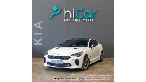 Kia Stinger Full Option AED 1,456pm • 0% Downpayment • GT • Agency Service contract until 2026