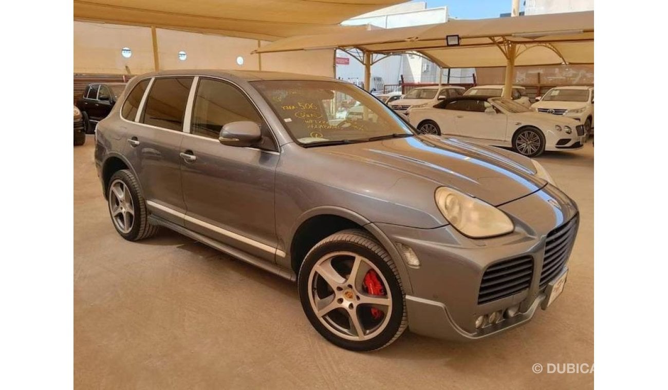 بورش كايان توربو PORSCHE CAYENNE TURBO 4.5L 2006 WITH SUNROOF, ELECTRIC LEATHER SEATS, T.V NAVIGATION AND MUCH MORE