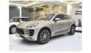 بورش ماكان EXCELLENT DEAL for our Porsche Macan Turbo ( 2015 Model ) in Golden Color GCC Specs