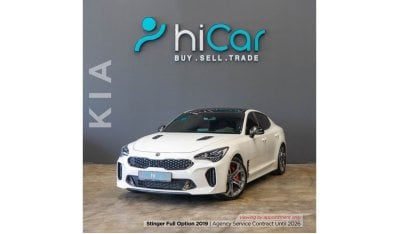 Kia Stinger Full Option AED 1,456pm • 0% Downpayment • GT • Agency Service contract until 2026