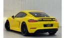 Porsche 718 Cayman GTS 4.0L A/T 2021 Porsche 718 Cayman GTS, Sep 2025 Porsche Warranty, Full Porsche Service History, L