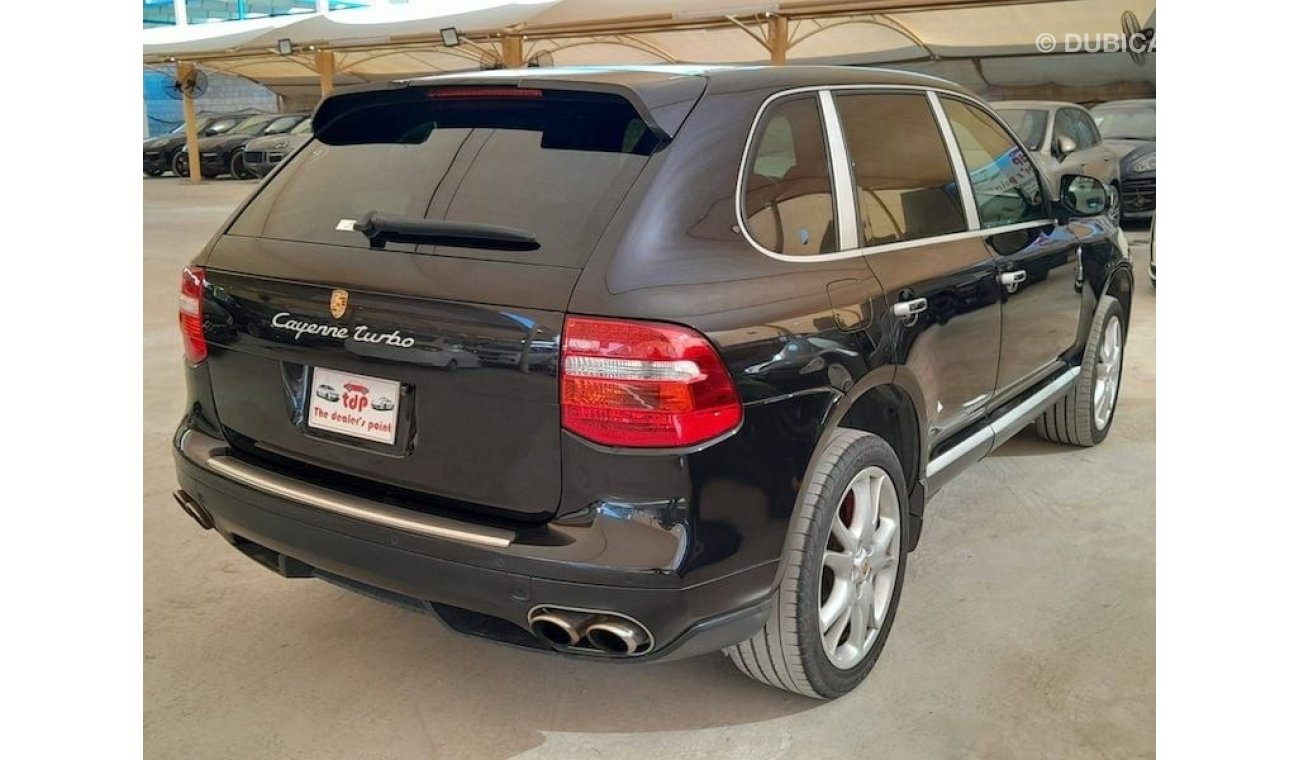 بورش كايان PORSCHE CAYENNE TURBO 4.8L 2008 WITH ELECTRIC LEATHER SEATS, T.V NAVIGATION AND MUCH MORE...