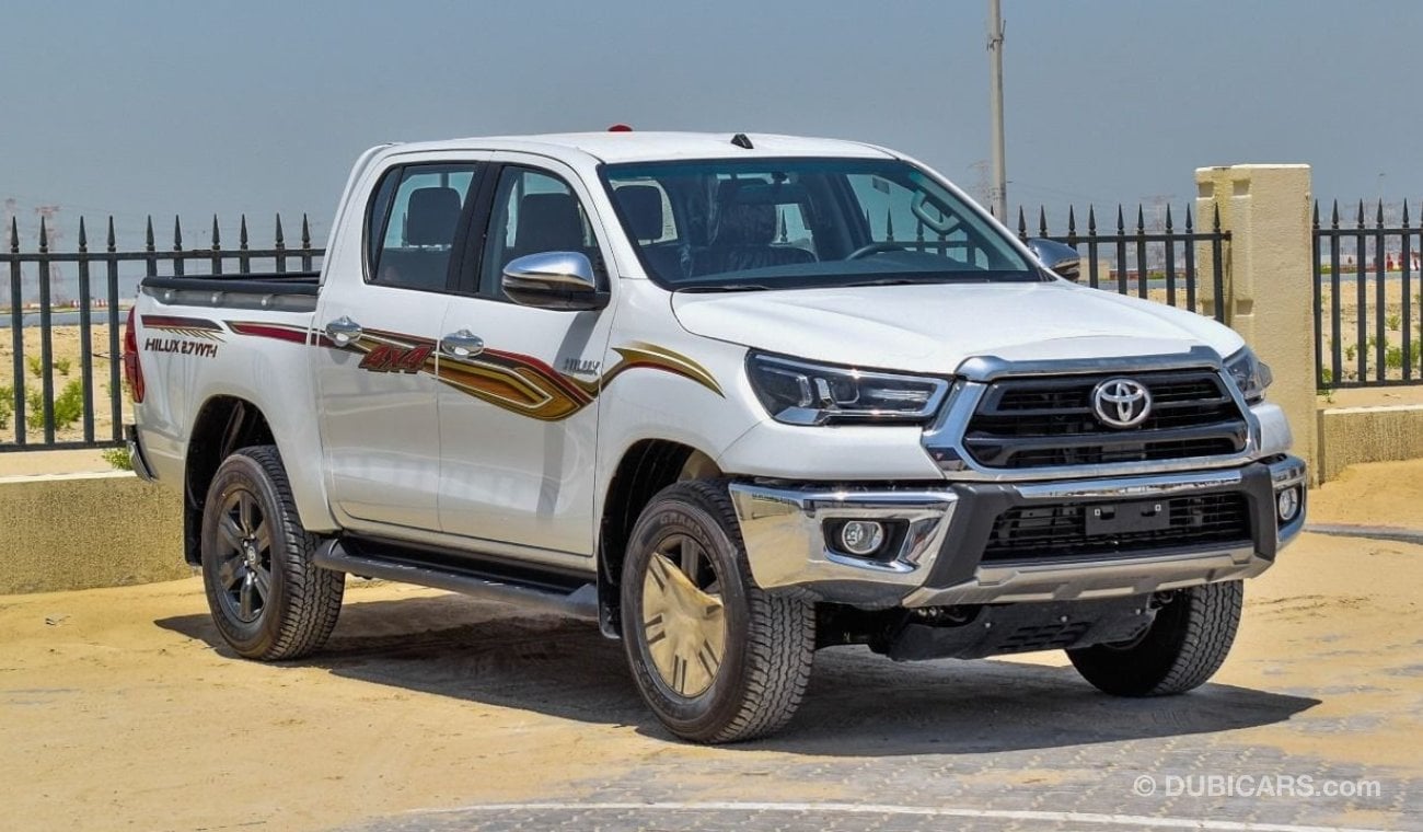 تويوتا هيلوكس 2024 Toyota Hilux Double Cab GLX-S (Full-Option with Key Start) 2.7L 4Cyl Petrol A/T 4x4 Export Only