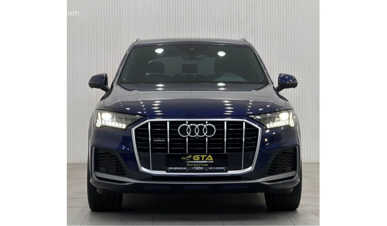 أودي Q7 55 TFSI quattro S-لاين 2021 Audi Q7 55TFSI S-Line Quattro, 2026 Audi Warranty + Service Pack, Full O