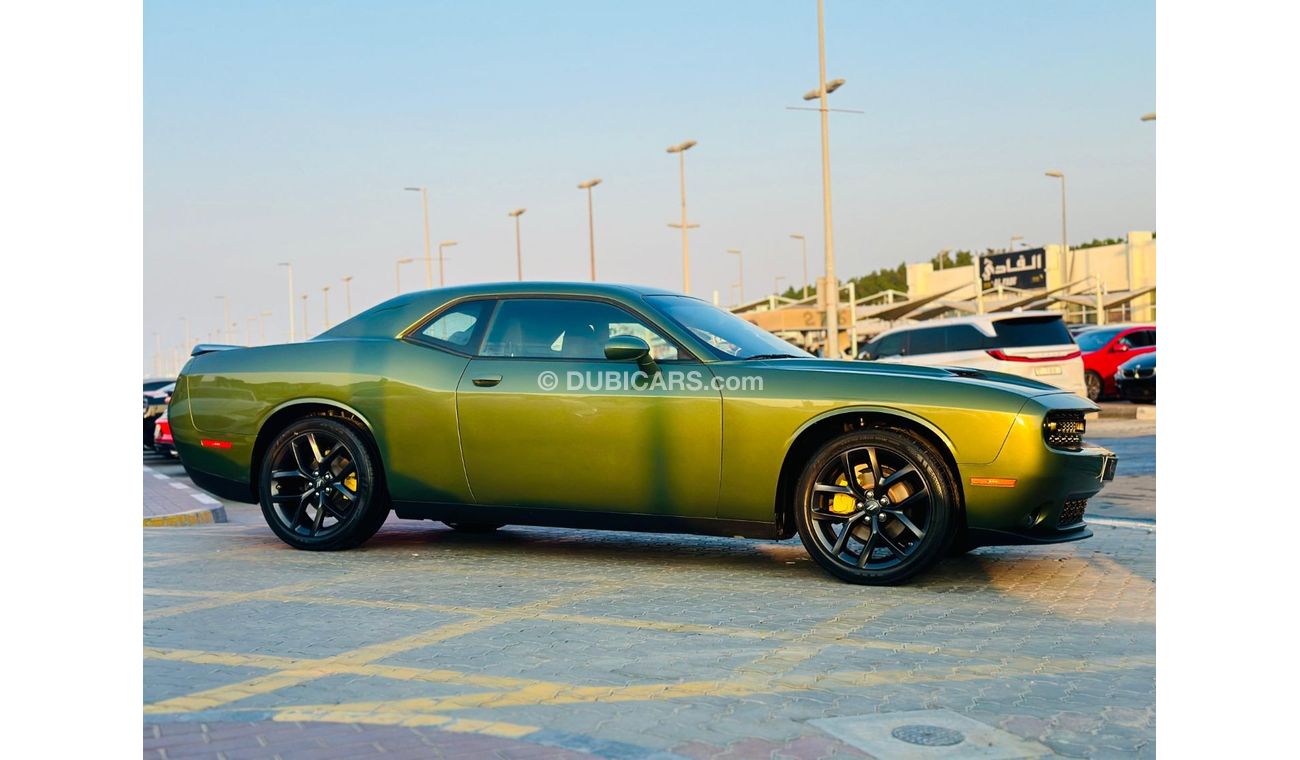 Dodge Challenger SXT 3.6L | Monthly AED 1400/- | 0% DP | Fog Lights | Touch Screen | Cruise Control | # 08618