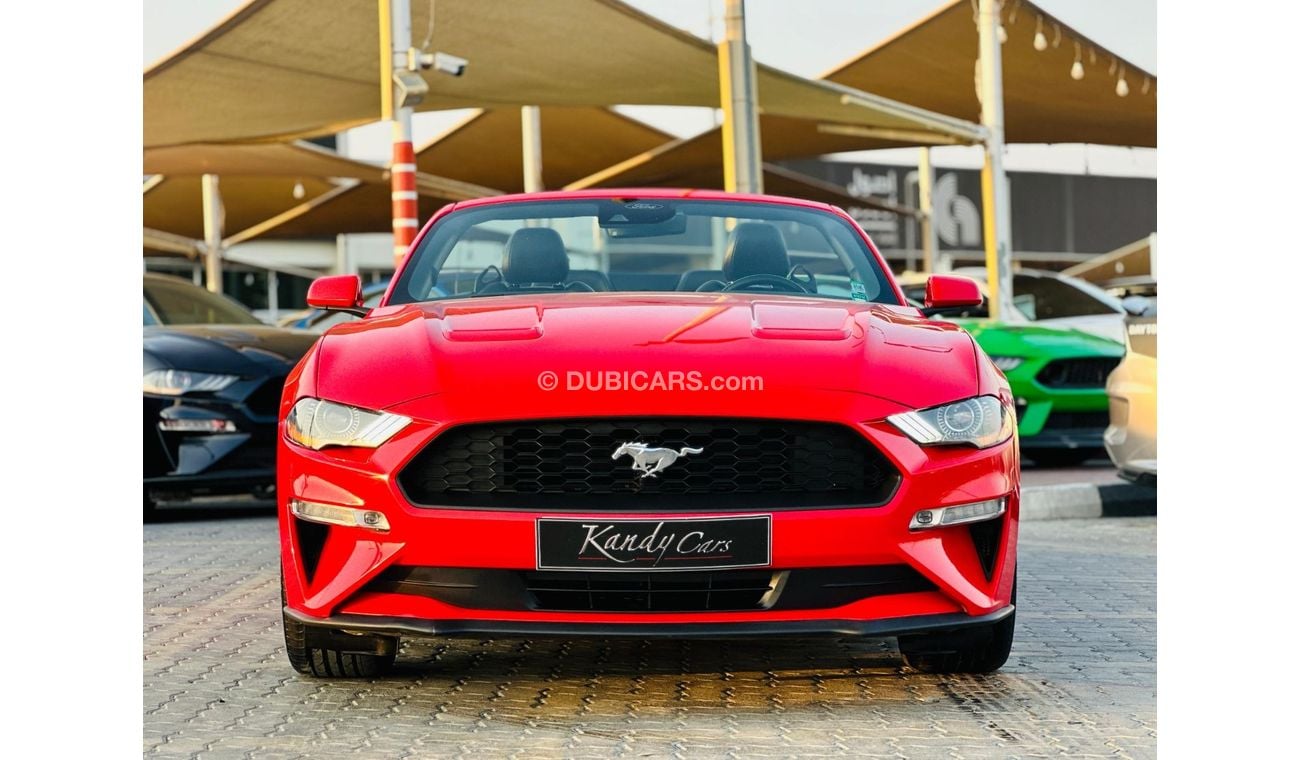 Ford Mustang EcoBoost Premium Convertible | Monthly AED 1310/- | 0% DP | Blindspot | Leather Seats | # 07111