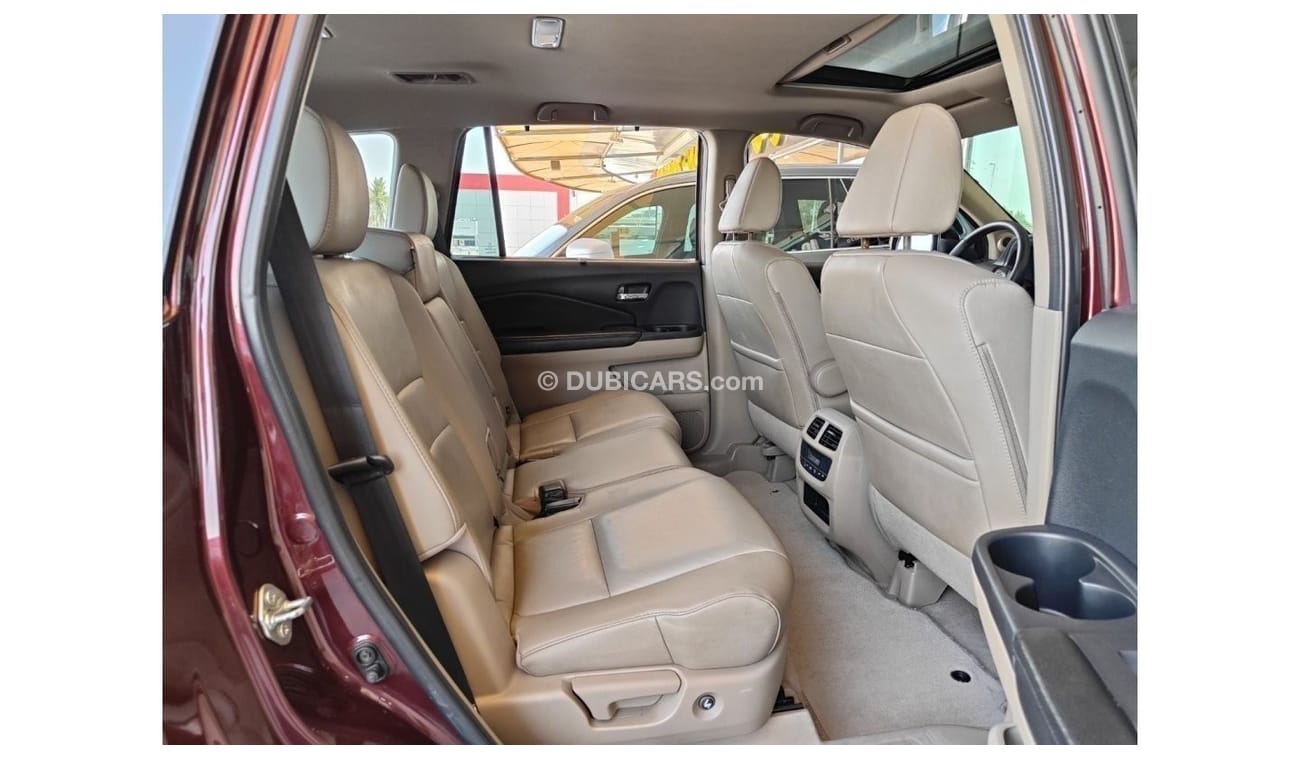 هوندا بايلوت AED 1,500 P.M | 2016 HONDA PILOT TOURING 3.5L | 280 HP | 4WD | SUNROOF | 7 SEATS | GCC