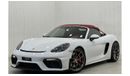 Porsche 718 Spyder 2020 Porsche 718 Spyder Manual, Feb 2026 Porsche Warranty, Full Porsche Service History, GCC