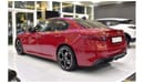 Alfa Romeo Giulia EXCELLENT DEAL for our Alfa Romeo Giulia Q2 Veloce ( 2023 Model ) in Red Color GCC Specs