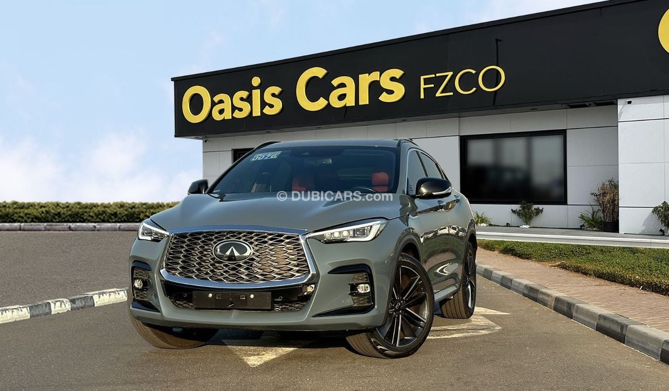 إنفينيتي QX55 Sensory Fully Loaded 2022 GCC Agency Warranty Full service History